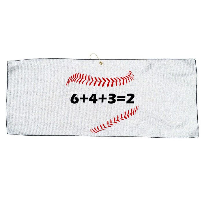 6+4+3=2 Funny Baseball Double Play Large Microfiber Waffle Golf Towel