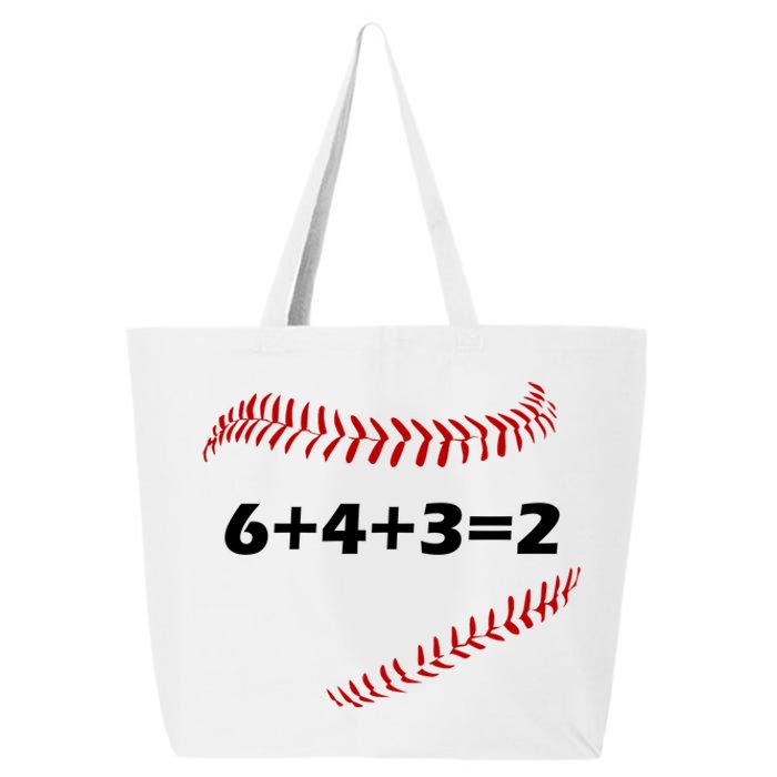 6+4+3=2 Funny Baseball Double Play 25L Jumbo Tote