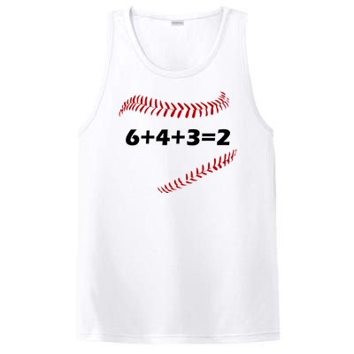 6+4+3=2 Funny Baseball Double Play PosiCharge Competitor Tank