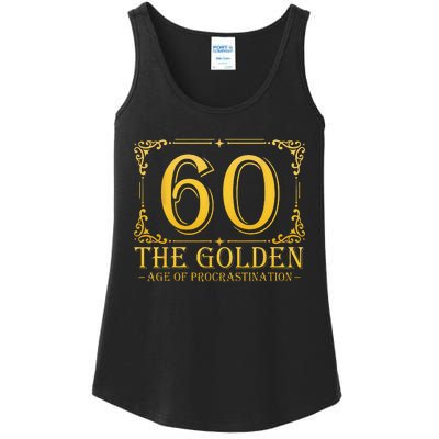 60 Golden Age 60th Birthday Funny 60 Years Old Ladies Essential Tank