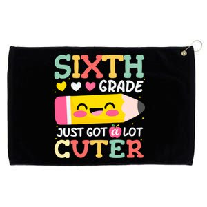 6th Grade Back To School Just Got A Lot Cuter Gift Grommeted Golf Towel