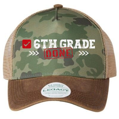 6th Grade Done Last Day of School 6th Grade Graduation Legacy Tie Dye Trucker Hat