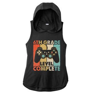 6Th Grade Graduation Level Complete Video Games Ladies PosiCharge Tri-Blend Wicking Draft Hoodie Tank