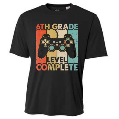 6Th Grade Graduation Level Complete Video Games Cooling Performance Crew T-Shirt