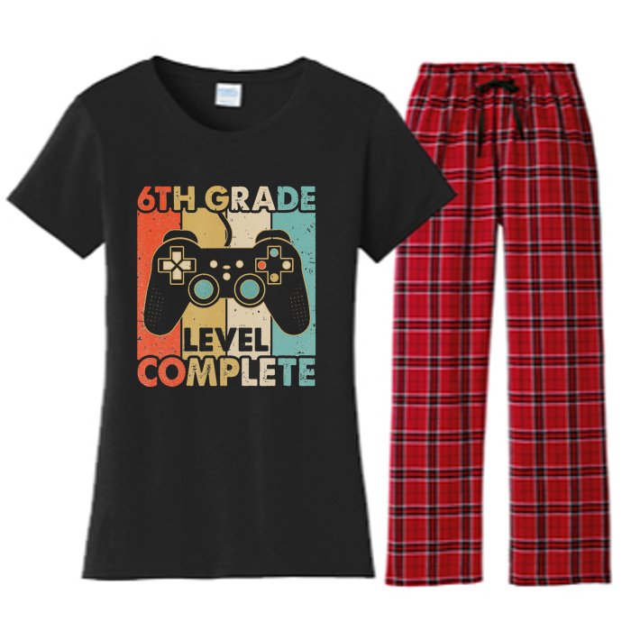 6Th Grade Graduation Level Complete Video Games Women's Flannel Pajama Set