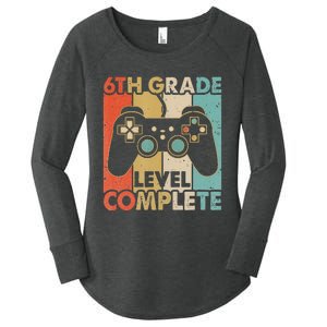 6Th Grade Graduation Level Complete Video Games Women's Perfect Tri Tunic Long Sleeve Shirt