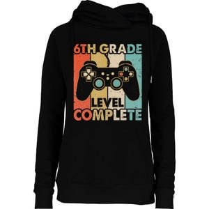 6Th Grade Graduation Level Complete Video Games Womens Funnel Neck Pullover Hood