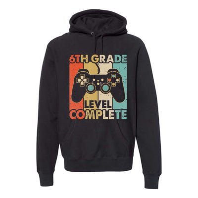 6Th Grade Graduation Level Complete Video Games Premium Hoodie