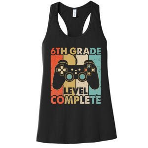 6Th Grade Graduation Level Complete Video Games Women's Racerback Tank