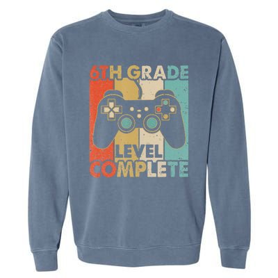 6Th Grade Graduation Level Complete Video Games Garment-Dyed Sweatshirt