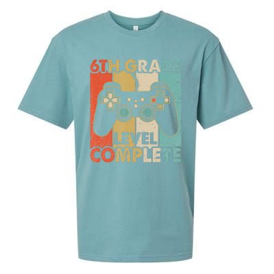 6Th Grade Graduation Level Complete Video Games Sueded Cloud Jersey T-Shirt