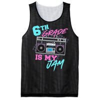 6th Grade Is My Jam Vintage 80s Boombox Last Day Of School Mesh Reversible Basketball Jersey Tank