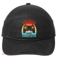 6th Grade Level Complete Last Day Of School Graduation 7-Panel Snapback Hat