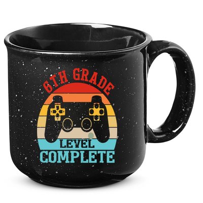 6th Grade Level Complete Last Day Of School Graduation 15oz Campfire Ceramic Mug
