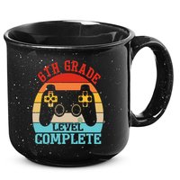 6th Grade Level Complete Last Day Of School Graduation 15oz Campfire Ceramic Mug