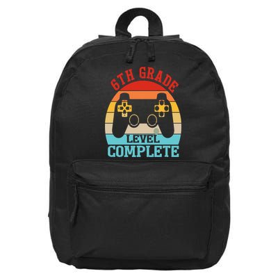 6th Grade Level Complete Last Day Of School Graduation 16 in Basic Backpack