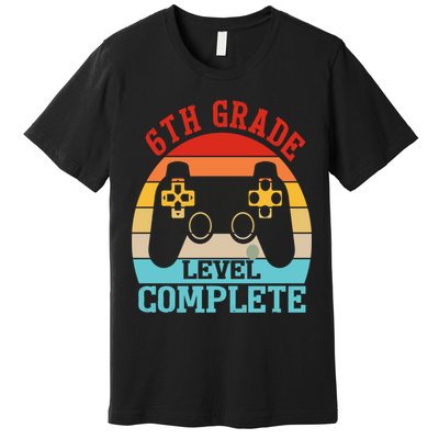 6th Grade Level Complete Last Day Of School Graduation Premium T-Shirt