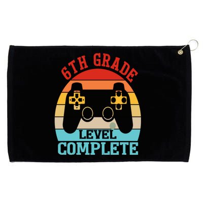 6th Grade Level Complete Last Day Of School Graduation Grommeted Golf Towel