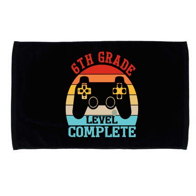 6th Grade Level Complete Last Day Of School Graduation Microfiber Hand Towel