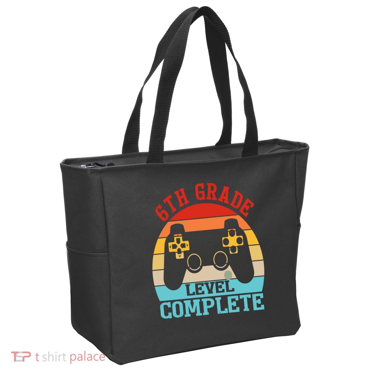 6th Grade Level Complete Last Day Of School Graduation Zip Tote Bag