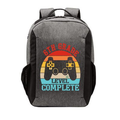 6th Grade Level Complete Last Day Of School Graduation Vector Backpack
