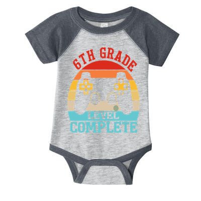 6th Grade Level Complete Last Day Of School Graduation Infant Baby Jersey Bodysuit
