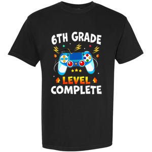 6Th Grade Level Complete School Graduation Video Gamer Garment-Dyed Heavyweight T-Shirt