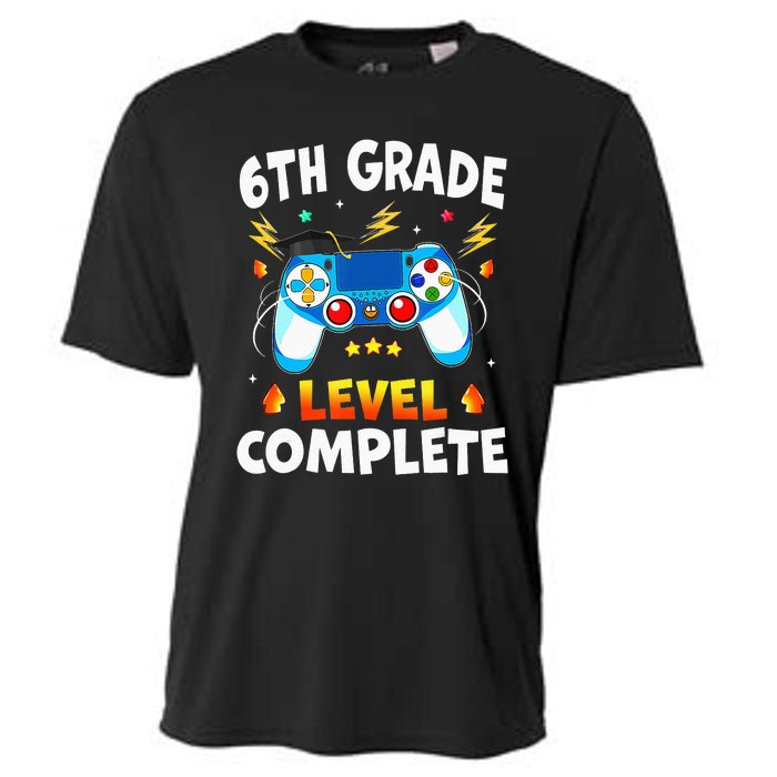 6Th Grade Level Complete School Graduation Video Gamer Cooling Performance Crew T-Shirt