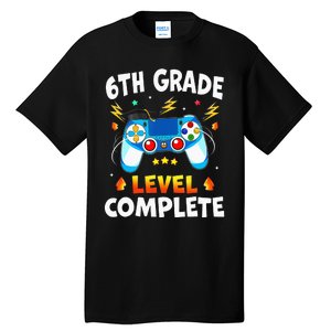 6Th Grade Level Complete School Graduation Video Gamer Tall T-Shirt