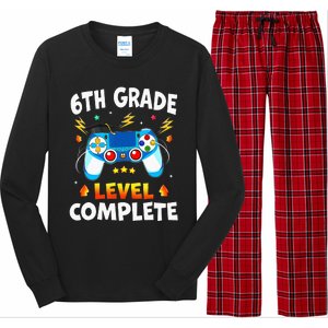 6Th Grade Level Complete School Graduation Video Gamer Long Sleeve Pajama Set