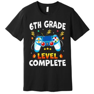 6Th Grade Level Complete School Graduation Video Gamer Premium T-Shirt