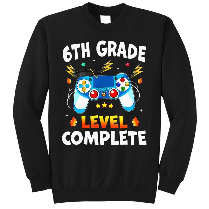 6Th Grade Level Complete School Graduation Video Gamer Tall Sweatshirt