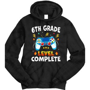 6Th Grade Level Complete School Graduation Video Gamer Tie Dye Hoodie