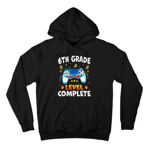 6Th Grade Level Complete School Graduation Video Gamer Tall Hoodie