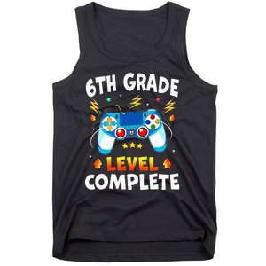 6Th Grade Level Complete School Graduation Video Gamer Tank Top