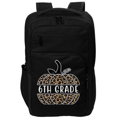 6th Grade Leopard Pumpkin Impact Tech Backpack