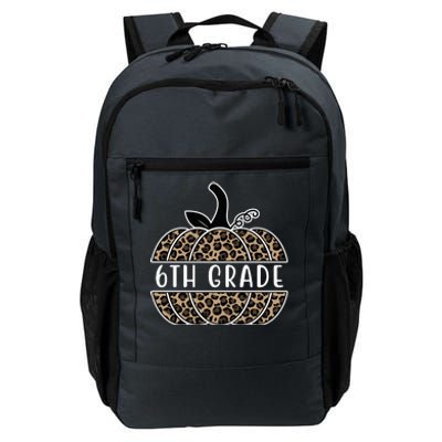 6th Grade Leopard Pumpkin Daily Commute Backpack