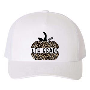 6th Grade Leopard Pumpkin Yupoong Adult 5-Panel Trucker Hat