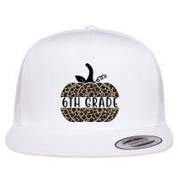 6th Grade Leopard Pumpkin Flatbill Hat