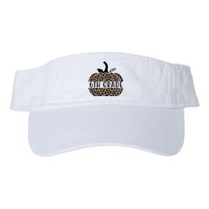 6th Grade Leopard Pumpkin Valucap Bio-Washed Visor