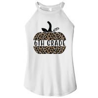 6th Grade Leopard Pumpkin Women's Perfect Tri Rocker Tank