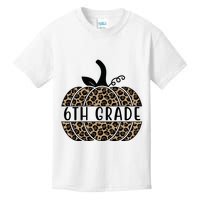 6th Grade Leopard Pumpkin Kids T-Shirt