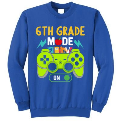 6Th Grade Mode On Gamer Back To School First Days Funny Gift Tall Sweatshirt