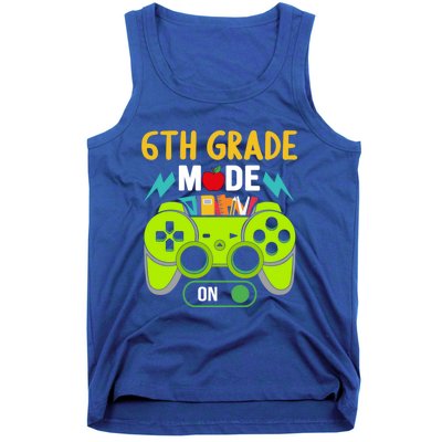 6Th Grade Mode On Gamer Back To School First Days Funny Gift Tank Top