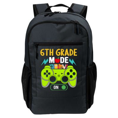 6Th Grade Mode On Gamer Back To School First Days Funny Gift Daily Commute Backpack