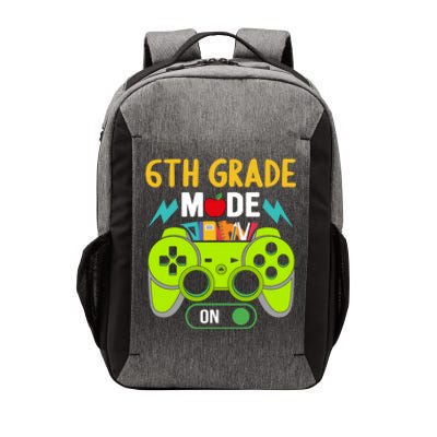 6Th Grade Mode On Gamer Back To School First Days Funny Gift Vector Backpack