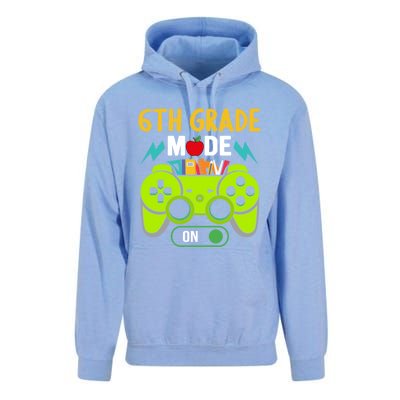 6Th Grade Mode On Gamer Back To School First Days Funny Gift Unisex Surf Hoodie