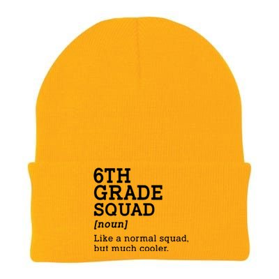 6th Grade Squad Back To School Gift Teacher Sixth Grade Team Gift Knit Cap Winter Beanie