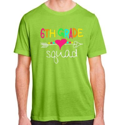 6th Grade Squad Sixth Teacher Student Team Back To School Gift Adult ChromaSoft Performance T-Shirt