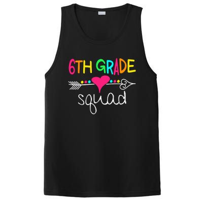 6th Grade Squad Sixth Teacher Student Team Back To School Gift PosiCharge Competitor Tank